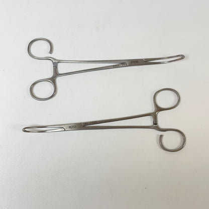 BOSS SURGICAL 95-2005 Allis Coakley Tonsil Forceps slight curve( LOT OF 2 )