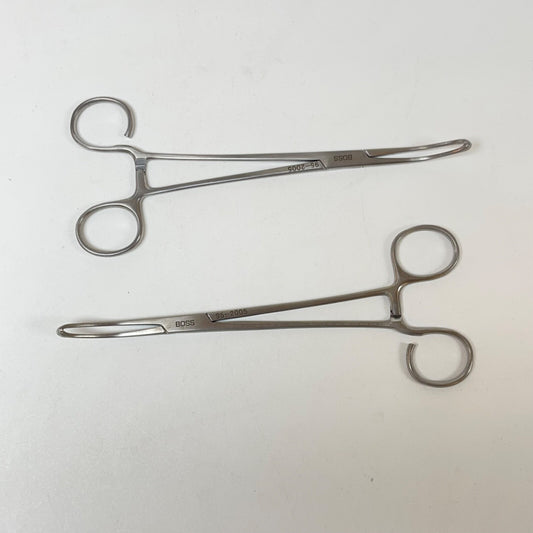 BOSS SURGICAL 95-2005 Allis Coakley Tonsil Forceps slight curve( LOT OF 2 )
