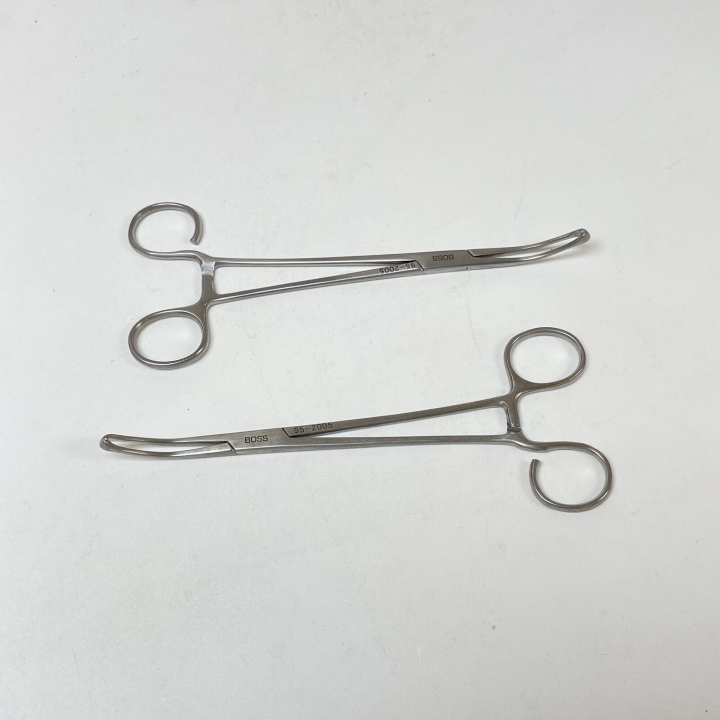 BOSS SURGICAL 95-2005 Allis Coakley Tonsil Forceps slight curve( LOT OF 2 )
