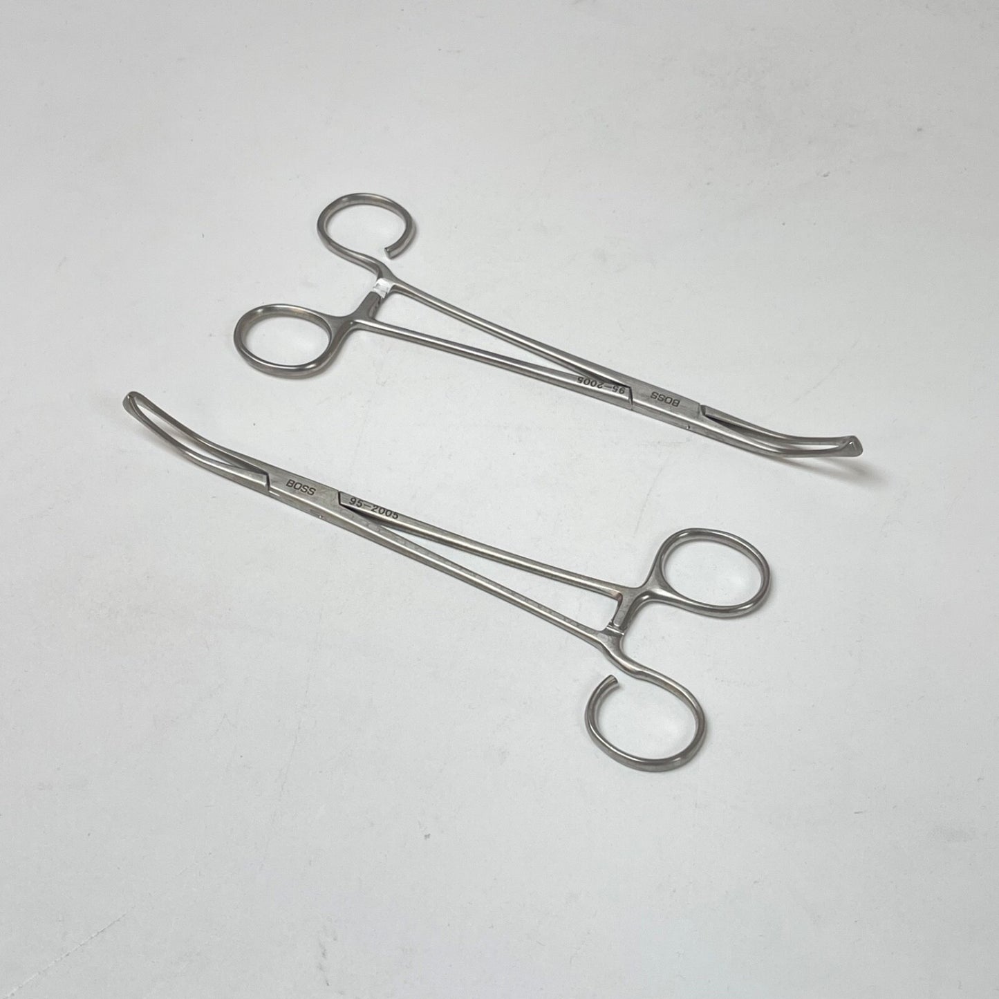 BOSS SURGICAL 95-2005 Allis Coakley Tonsil Forceps slight curve( LOT OF 2 )