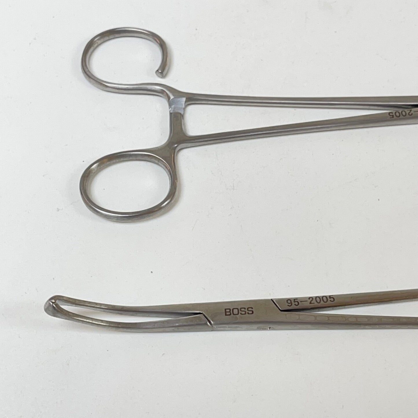 BOSS SURGICAL 95-2005 Allis Coakley Tonsil Forceps slight curve( LOT OF 2 )