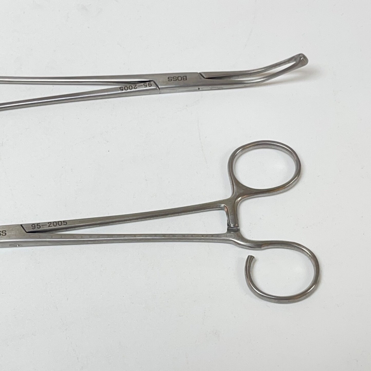 BOSS SURGICAL 95-2005 Allis Coakley Tonsil Forceps slight curve( LOT OF 2 )