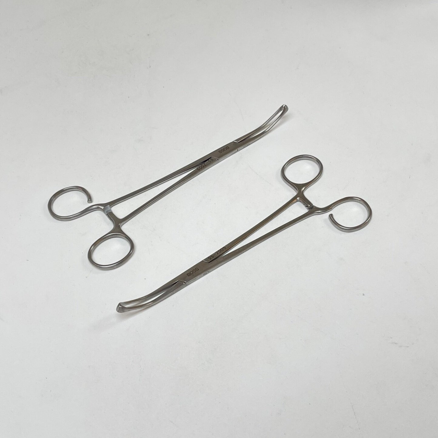 BOSS SURGICAL 95-2005 Allis Coakley Tonsil Forceps slight curve( LOT OF 2 )