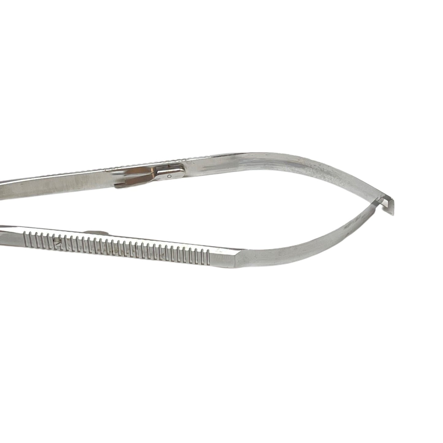 Boss Surgical 65-5267  Finetouch Flat Handle Curved W/ Lock Needle Holder 8.5 In