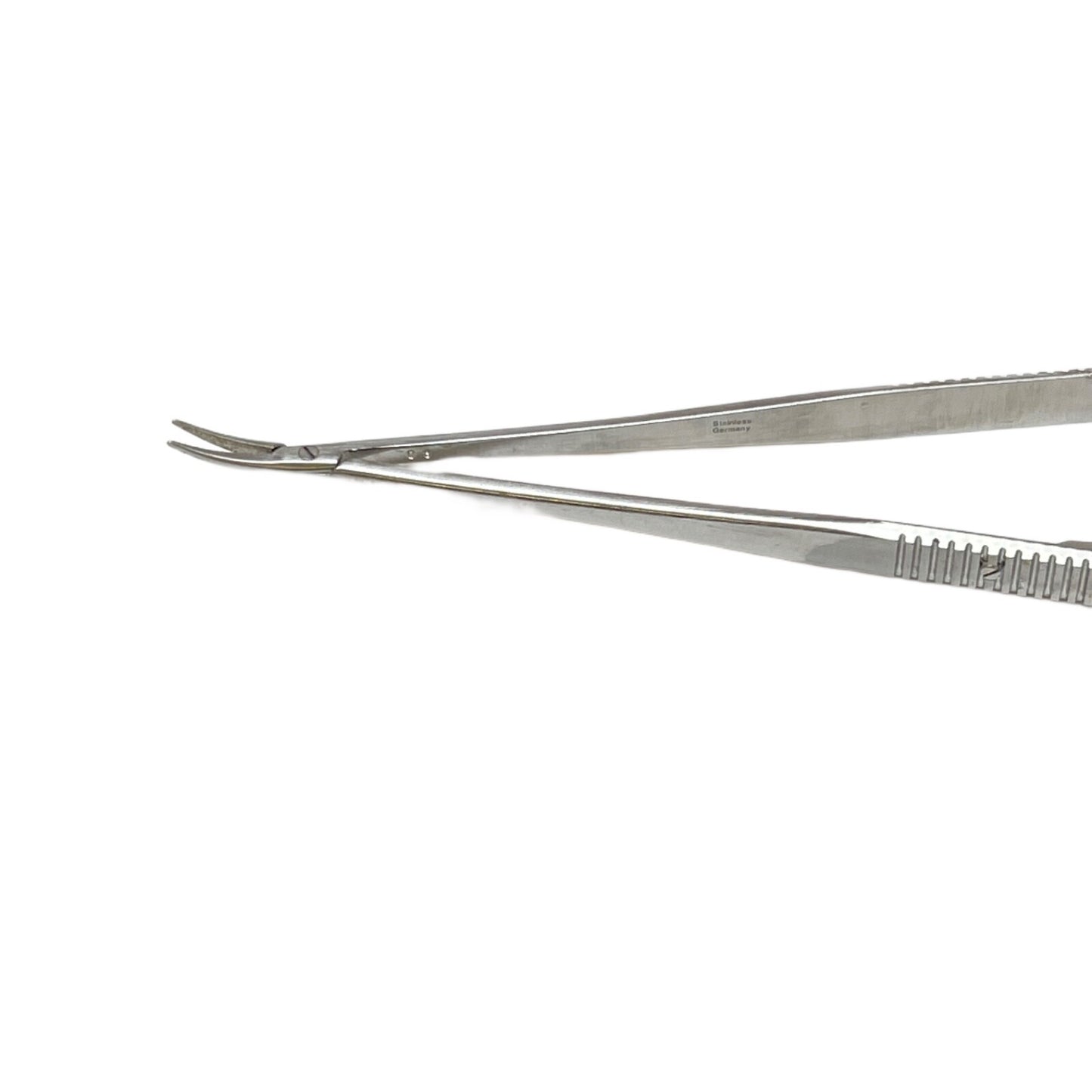 Boss Surgical 65-5267  Finetouch Flat Handle Curved W/ Lock Needle Holder 8.5 In