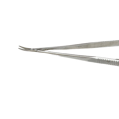 Boss Surgical 65-5267  Finetouch Flat Handle Curved W/ Lock Needle Holder 8.5 In