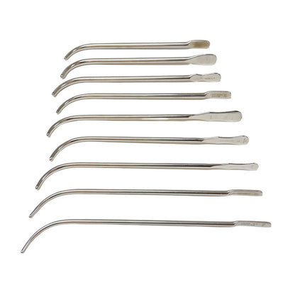 V. Mueller / Pilling Van-Buren Urethral Sound Dilators Size 16 To 32 (Set Of 9)