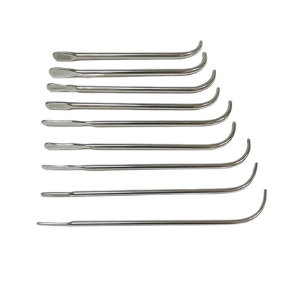 V. Mueller / Pilling Van-Buren Urethral Sound Dilators Size 16 To 32 (Set Of 9)