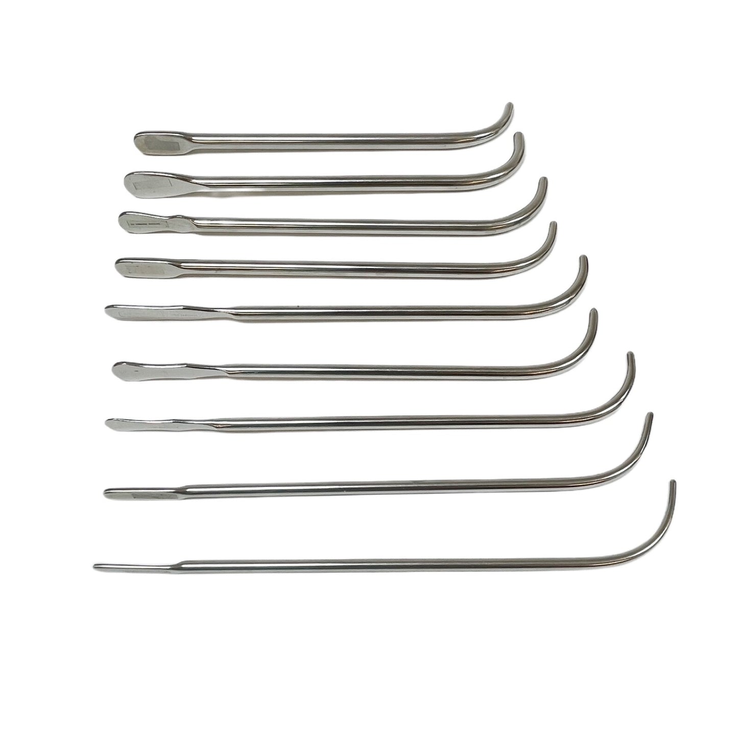 V. Mueller / Pilling Van-Buren Urethral Sound Dilators Size 16 To 32 (Set Of 9)