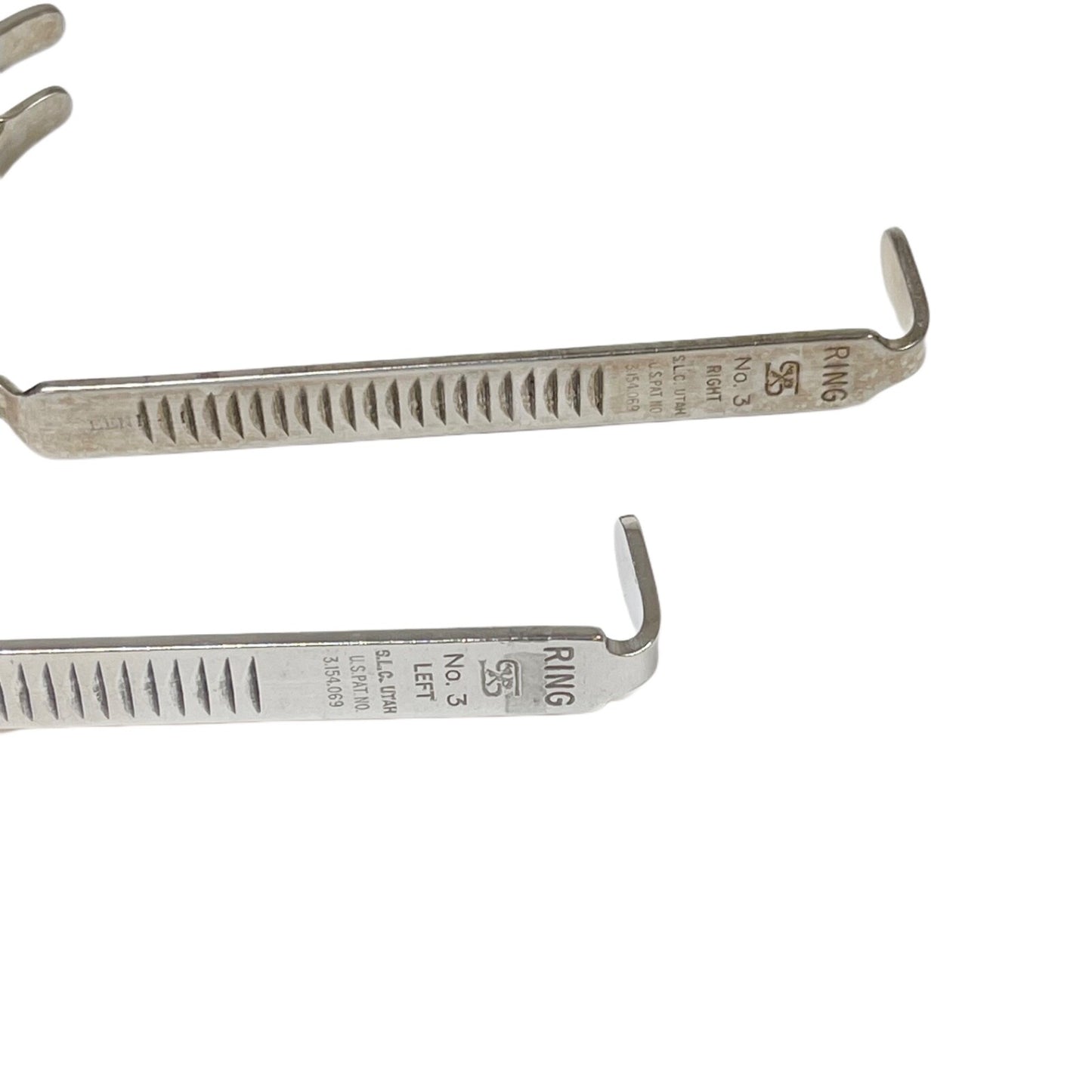 S.L.C. UTAH 3.154.069 No 3 Right & Left Tongue Retractor Set OR GRADE