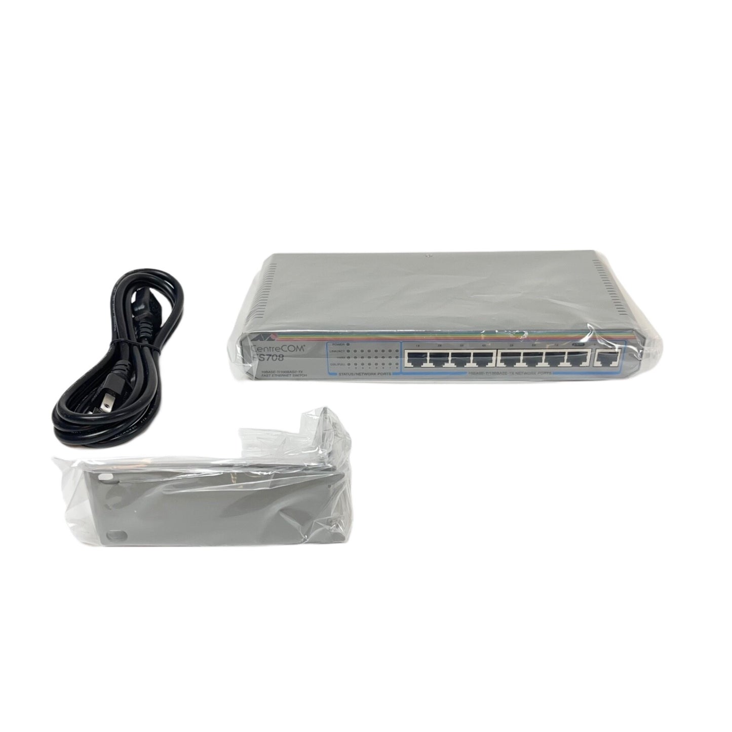Allied TELESIS AT-ES708-10 CentreCom Unmanaged Fast Ethernet Switch