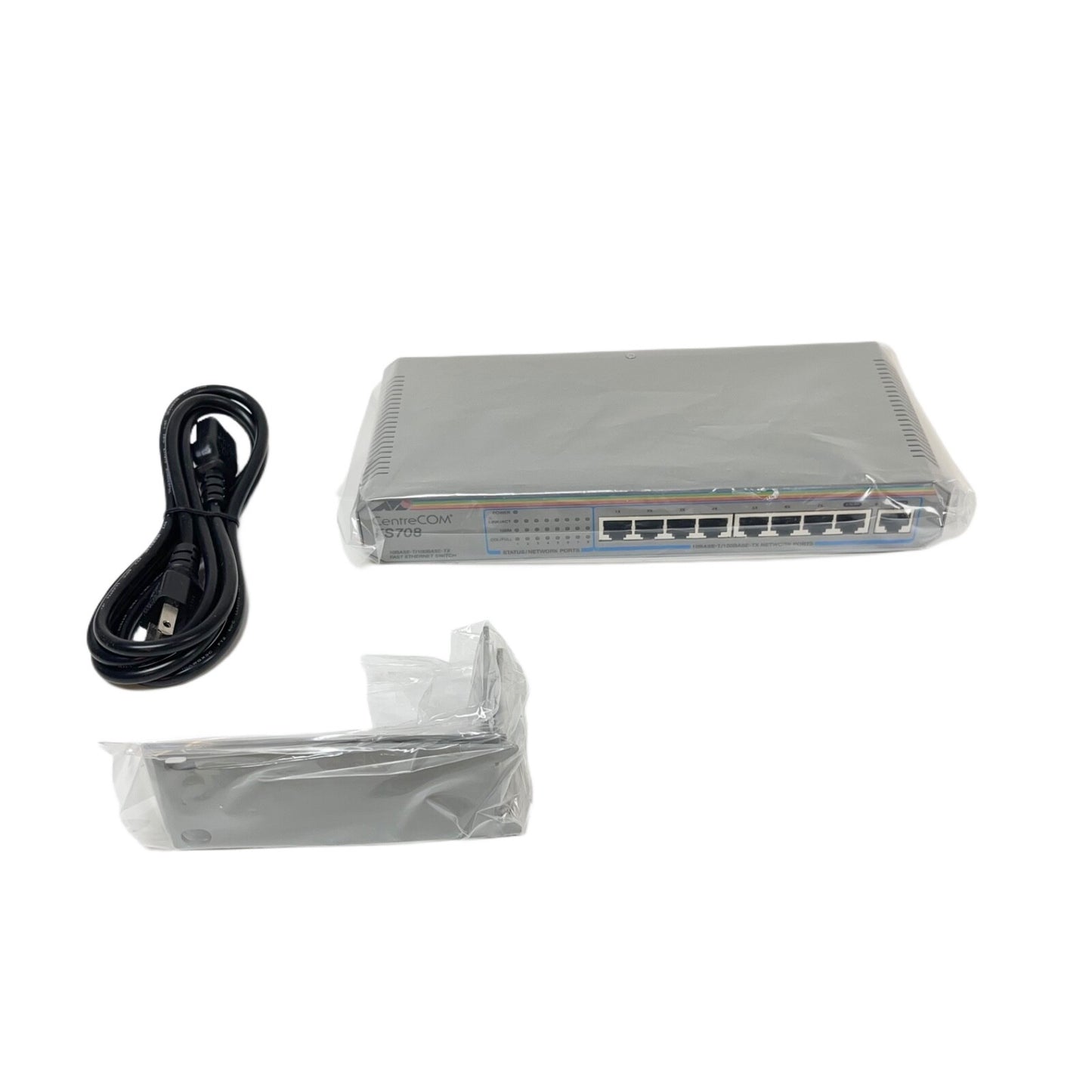 Allied TELESIS AT-ES708-10 CentreCom Unmanaged Fast Ethernet Switch