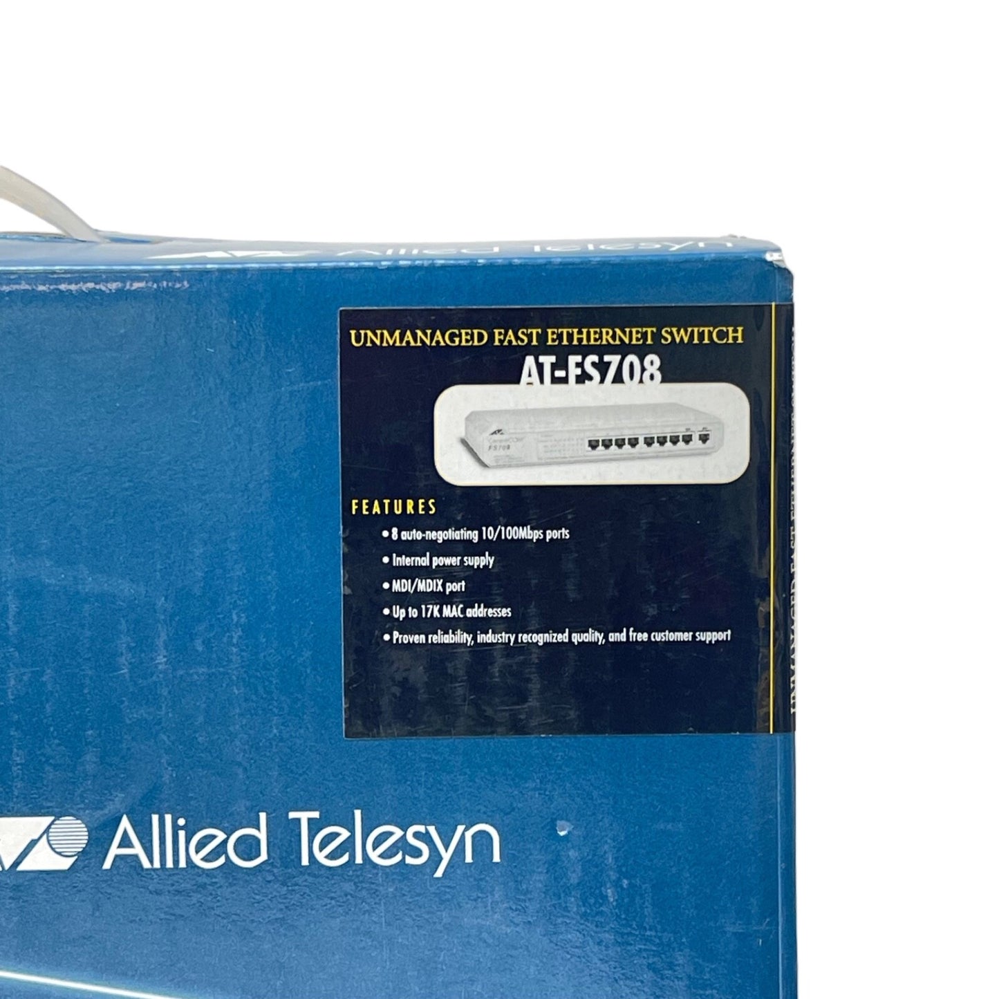 Allied TELESIS AT-ES708-10 CentreCom Unmanaged Fast Ethernet Switch