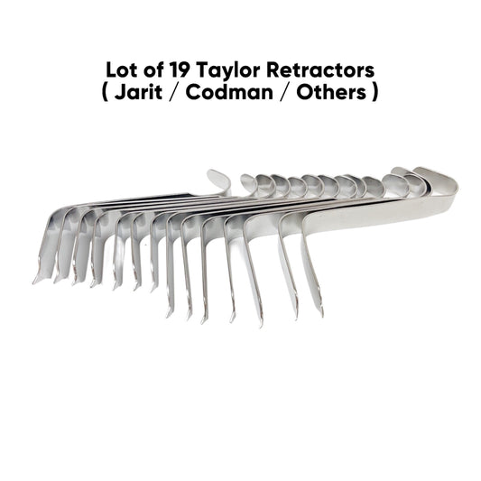 Jarit / Codman / Others Taylor Retractors ( Lot Of 19 ) Stainless Steel OR Grade