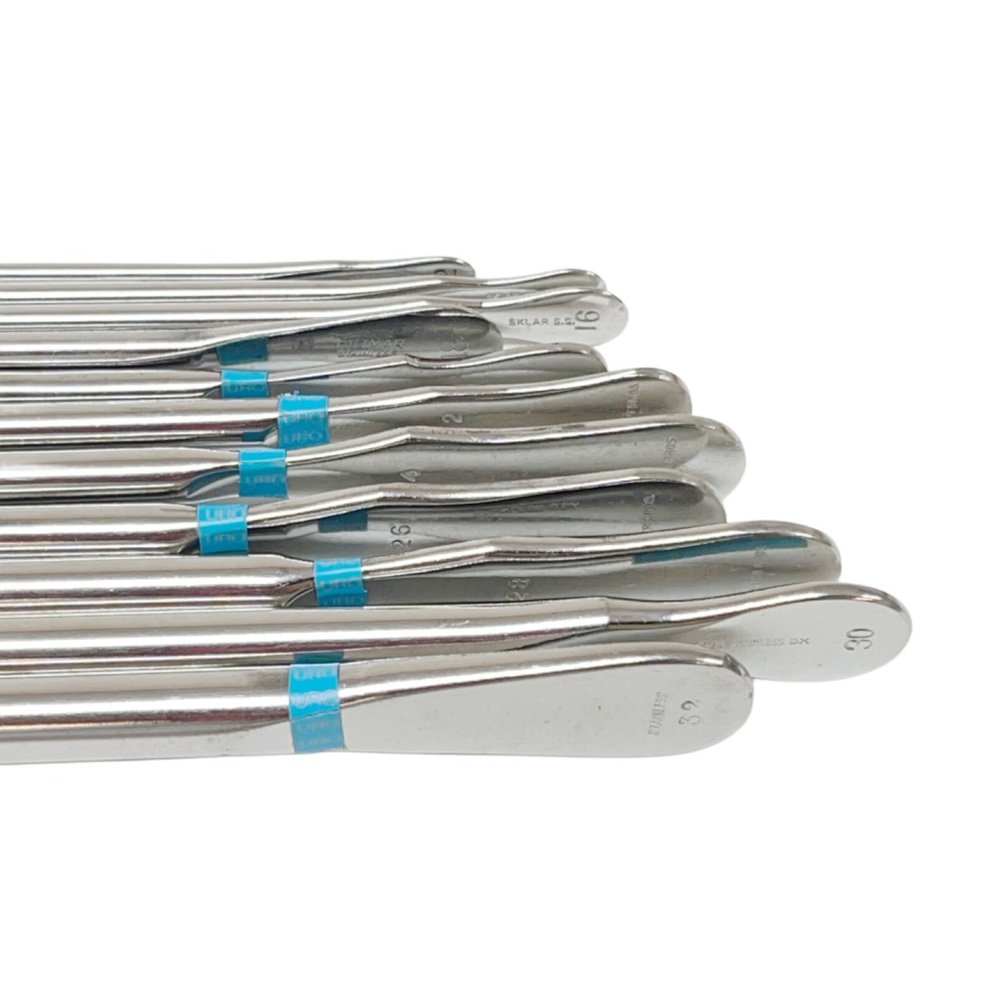 SKLAR / WESTERN B. / DITTMAR Urethral Sound Van Buren 12-32 Fr. (11 QTY)