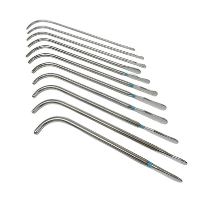 SKLAR / WESTERN B. / DITTMAR Urethral Sound Van Buren 12-32 Fr. (11 QTY)