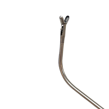 R. WOLF 8211.19 Double Spoon Forceps, Horizontal Opening, Curved 70° Up