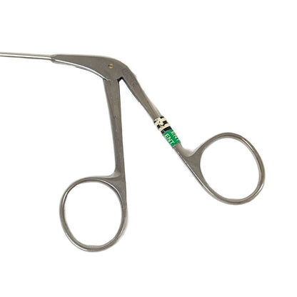 R. WOLF 8211.19 Double Spoon Forceps, Horizontal Opening, Curved 70° Up