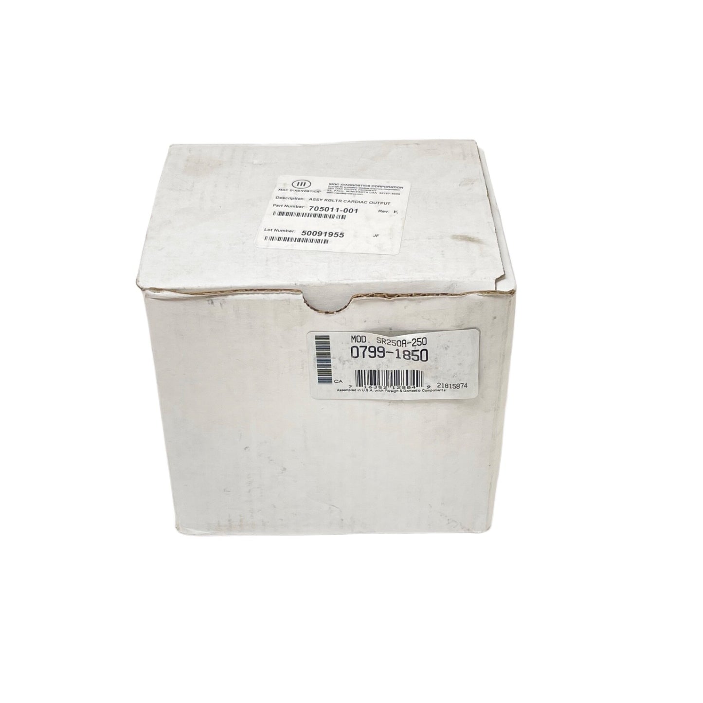 MGC Diagnostic 705011-001 Gas Regulator New