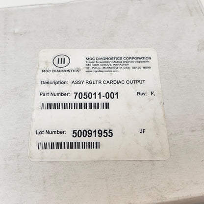 MGC Diagnostic 705011-001 Gas Regulator New