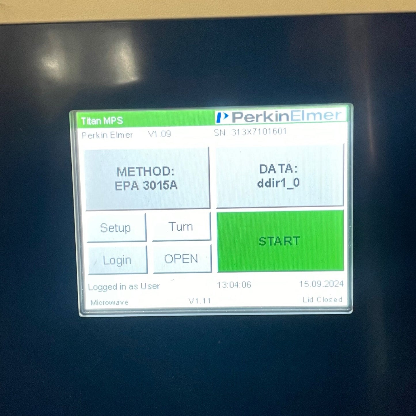 PerkinElmer N313100 Titan Mps Microwave Sample Preparation System W/ Hose