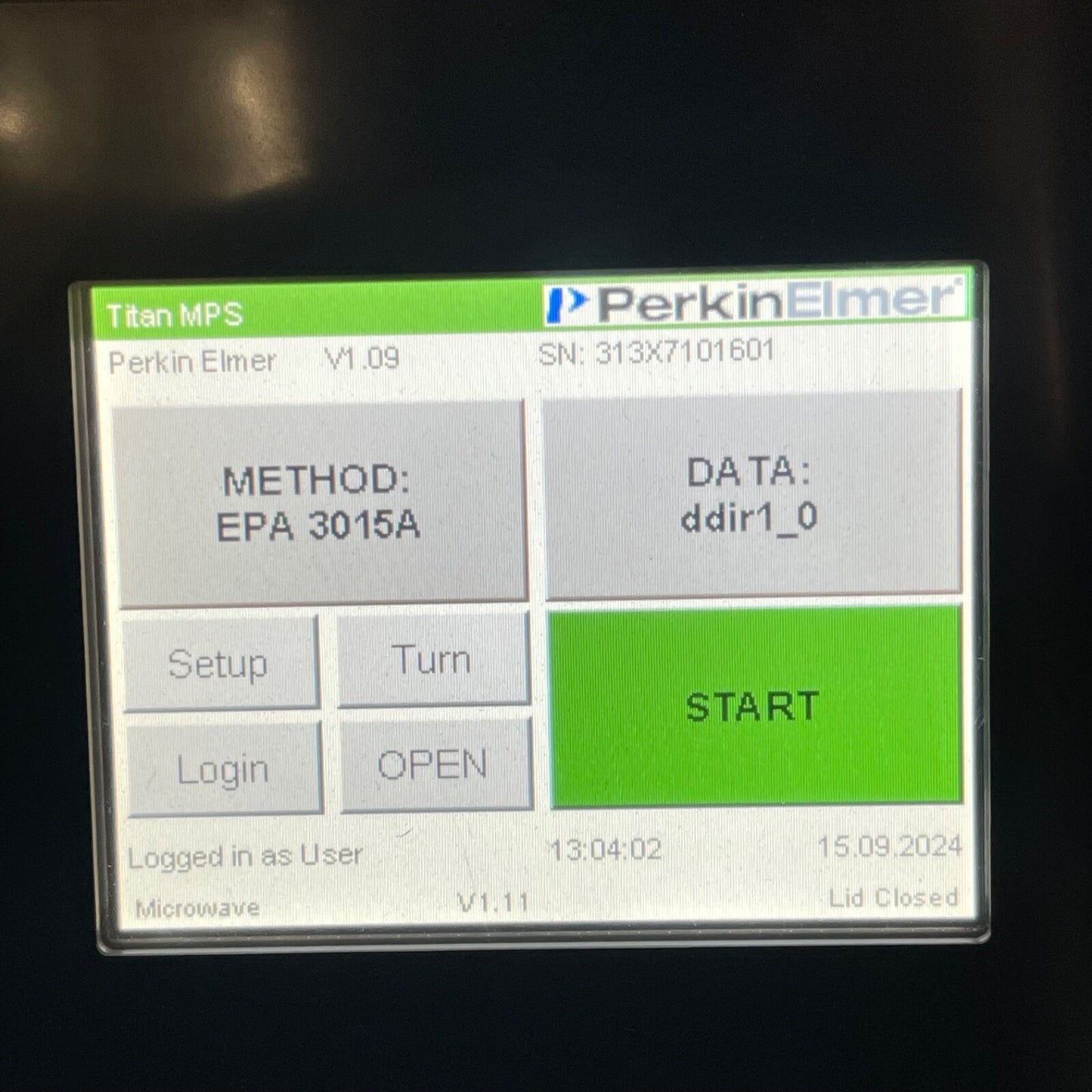 PerkinElmer N313100 Titan Mps Microwave Sample Preparation System W/ Hose