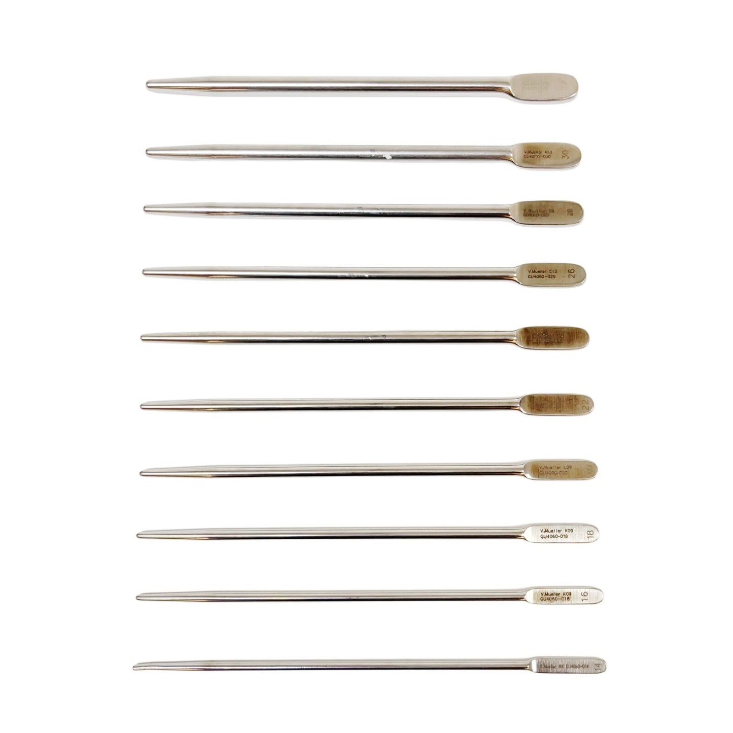 V.Mueller GU4060 Urethral SOUND, VAN BUREN JEWETT 14-32 FR 9 1/2" (QTY-10)