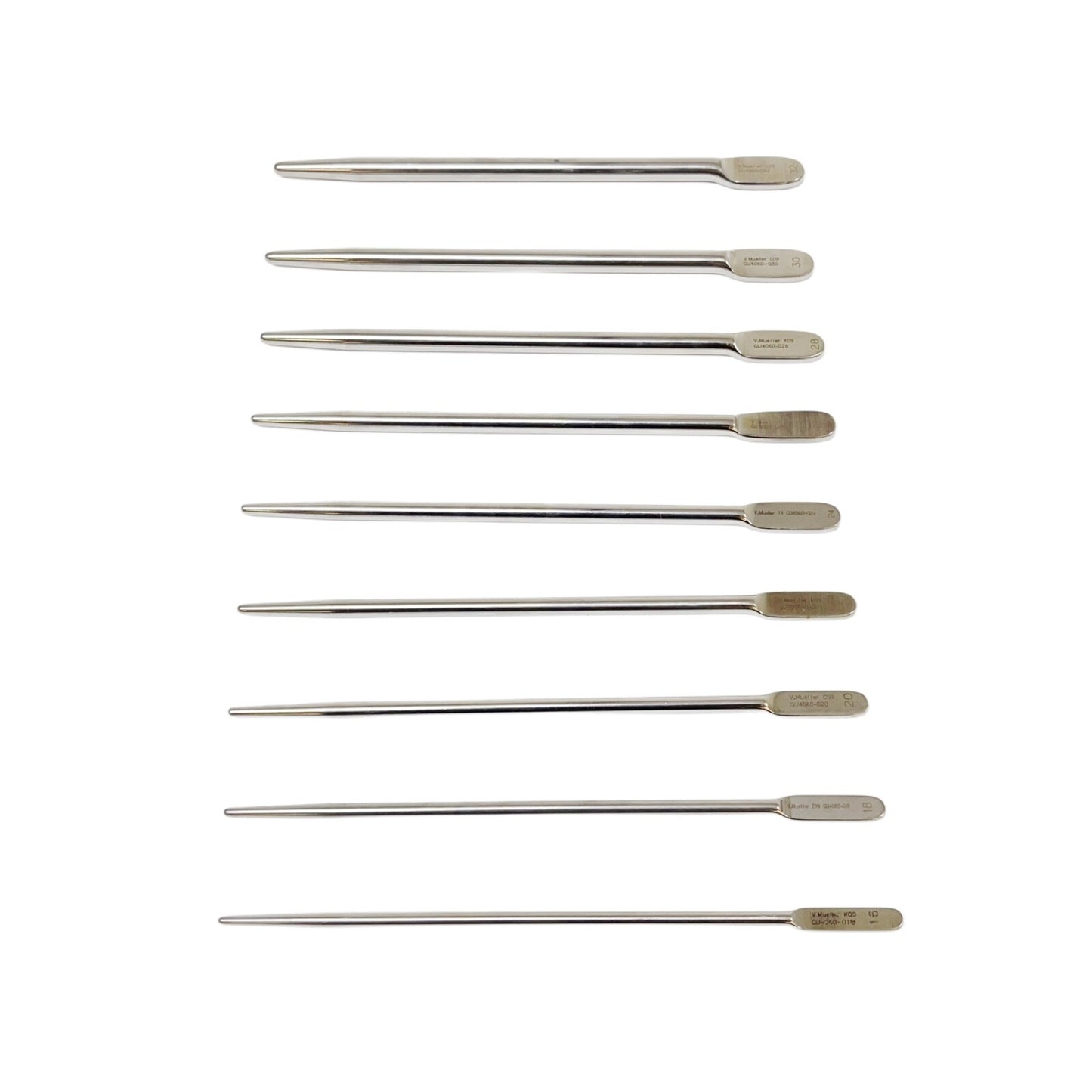 V.Mueller GU4060 Urethral SOUND, VAN BUREN JEWETT 16-32 FR 9 1/2" (QTY-9)