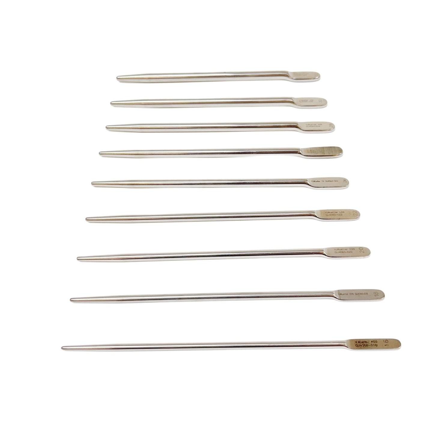 V.Mueller GU4060 Urethral SOUND, VAN BUREN JEWETT 16-32 FR 9 1/2" (QTY-9)