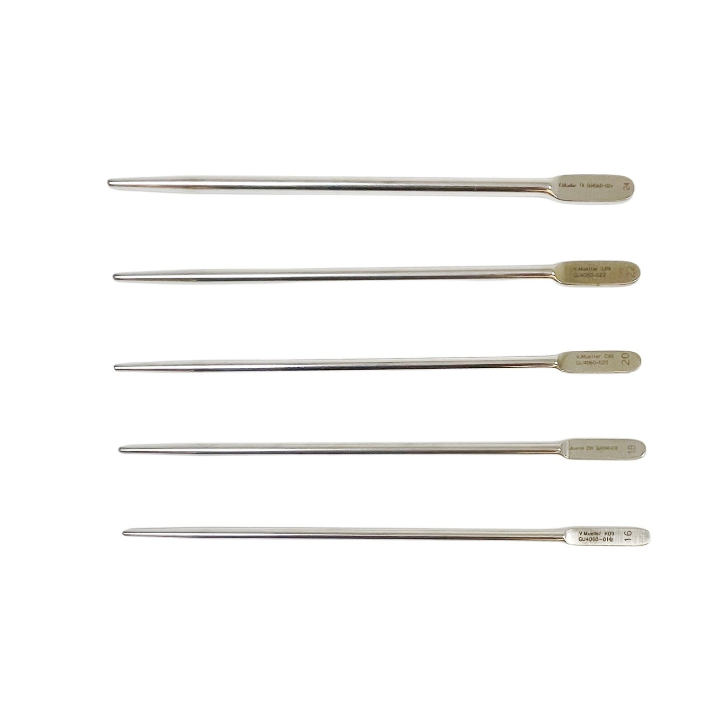 V.Mueller GU4060 Urethral SOUND, VAN BUREN JEWETT 16-32 FR 9 1/2" (QTY-9)