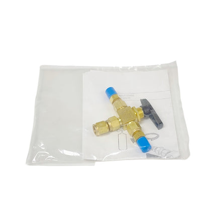 SWAGELOKE B-42XTS4 JR6413001 BRASS Way Ball Valve FOR Tube Fitting, 0.125in 3.2m