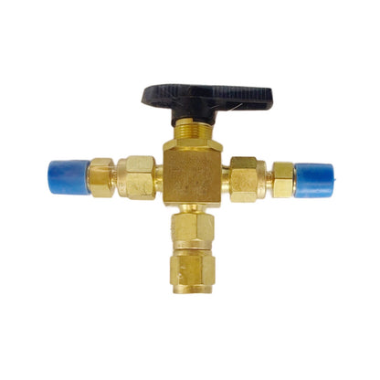 SWAGELOKE B-42XTS4 JR6413001 BRASS Way Ball Valve FOR Tube Fitting, 0.125in 3.2m