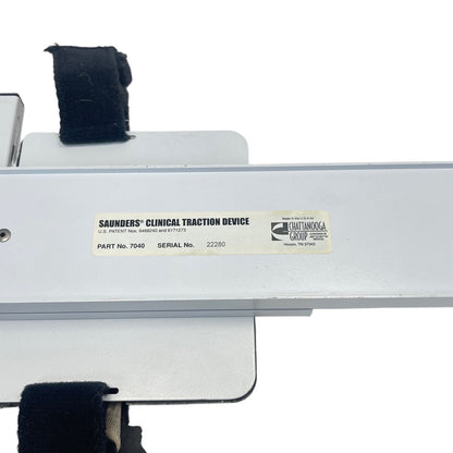 Chattanooga Encore 7040 Saunders Cervical Traction System ( NO SIDE PADS AS IS )