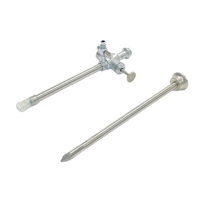 R. WOLF 8932.01 Trocar sleeve, trumpet valve, 8 mm Ã˜, 105 mm w/ 8932.12 Trocar