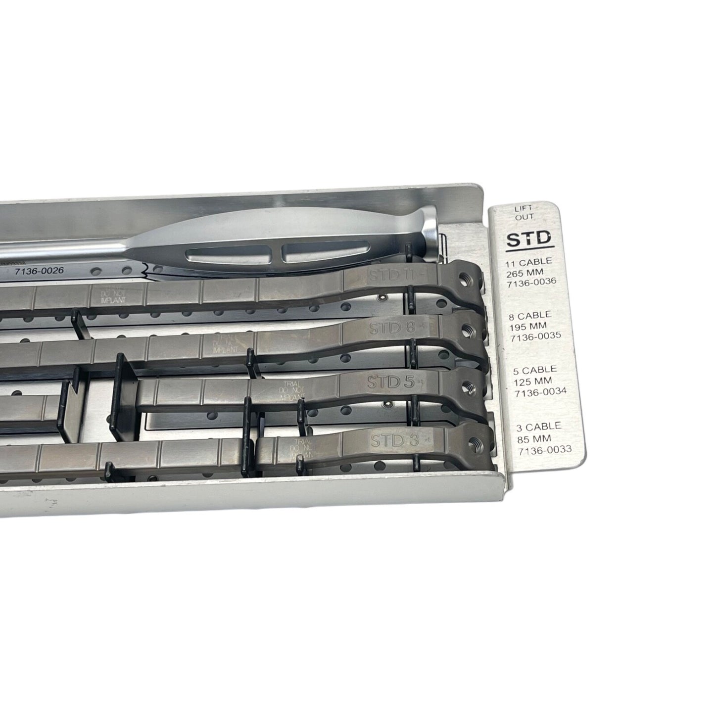 SMITH & NEPHEW 7136-0043 Accord Instrument Set W/ Caddy