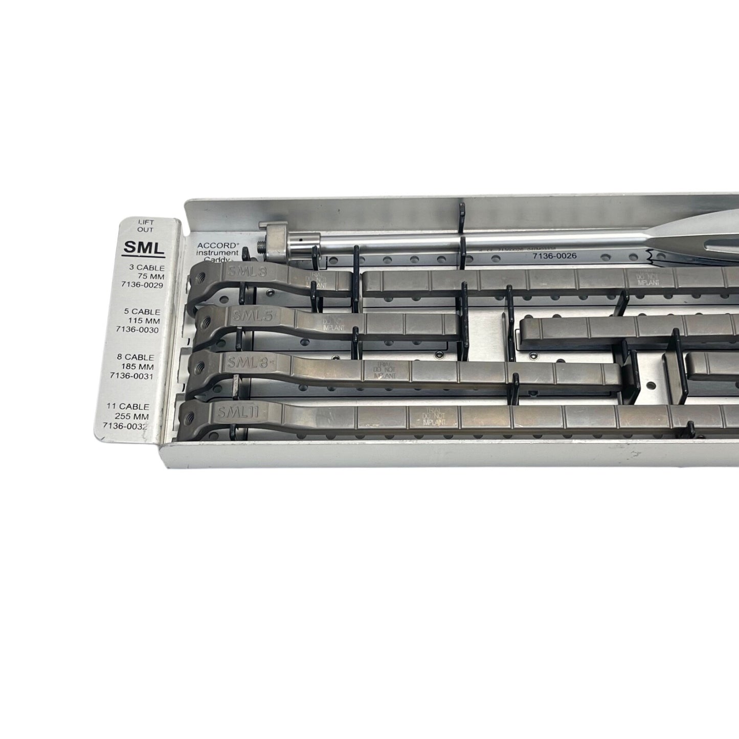 SMITH & NEPHEW 7136-0043 Accord Instrument Set W/ Caddy