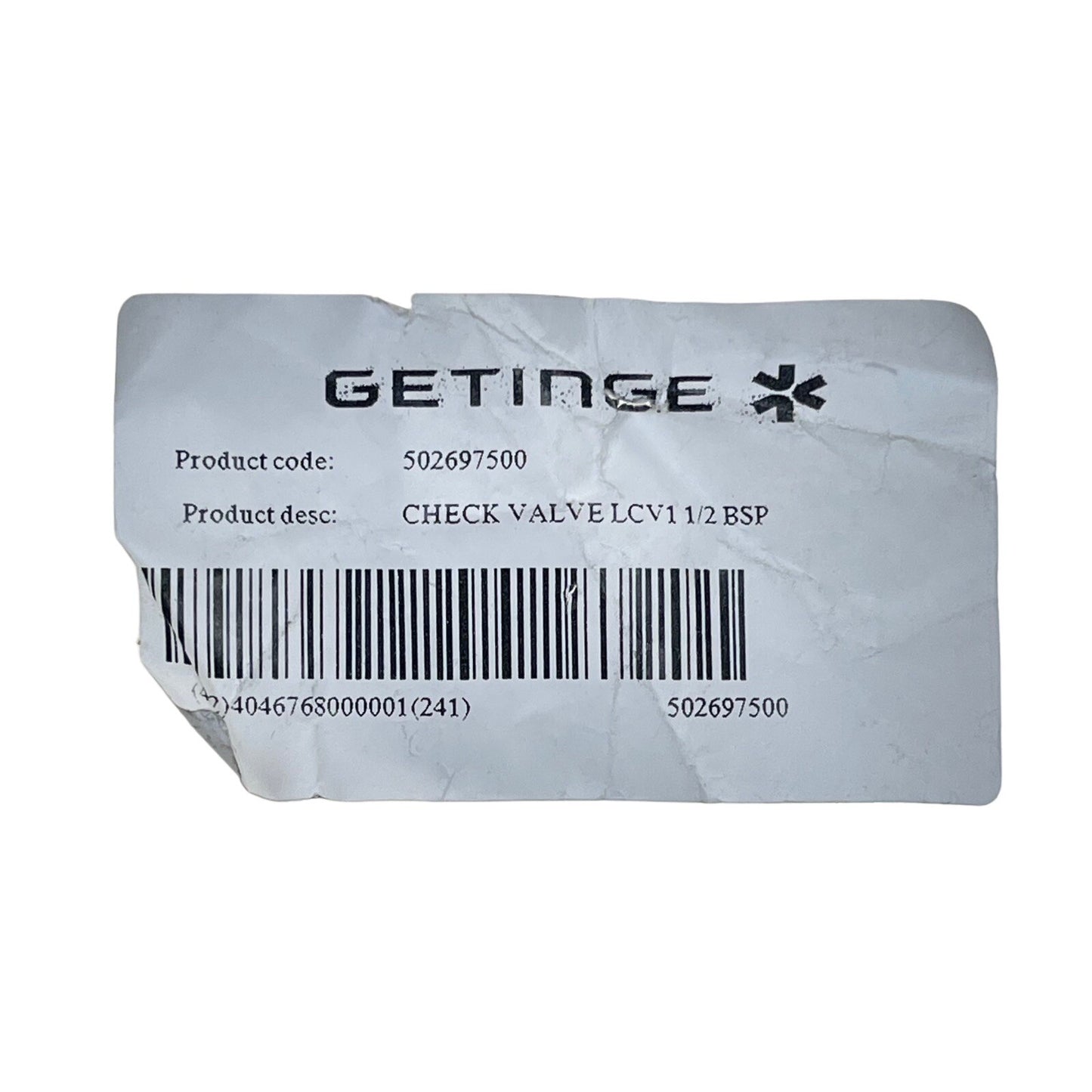 GETINGE 502697500 Check Valve LCV1 1/2€³