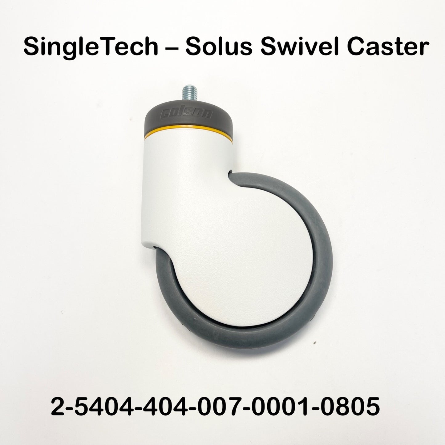 COLSON 2-5404-404-007-0001-0805 SingleTech - Solus Swivel Caster ,DIA 5 IN