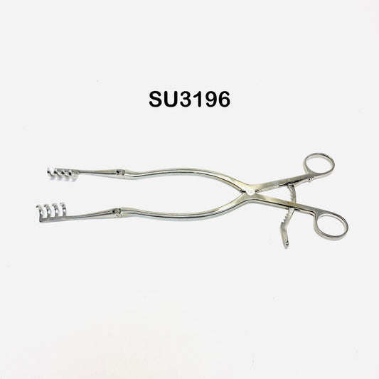 V. MUELLER SU3196 BECKMAN Retractors Hinged arms. 3 x 4 prongs, 8-1/2 in