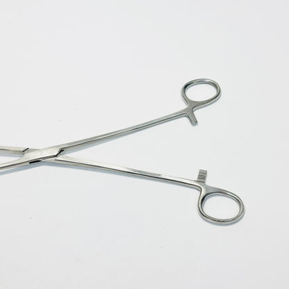 Sponge Holding Forceps Straight Serrated 9.5" Stainless Steel ( LOT OF 13 )