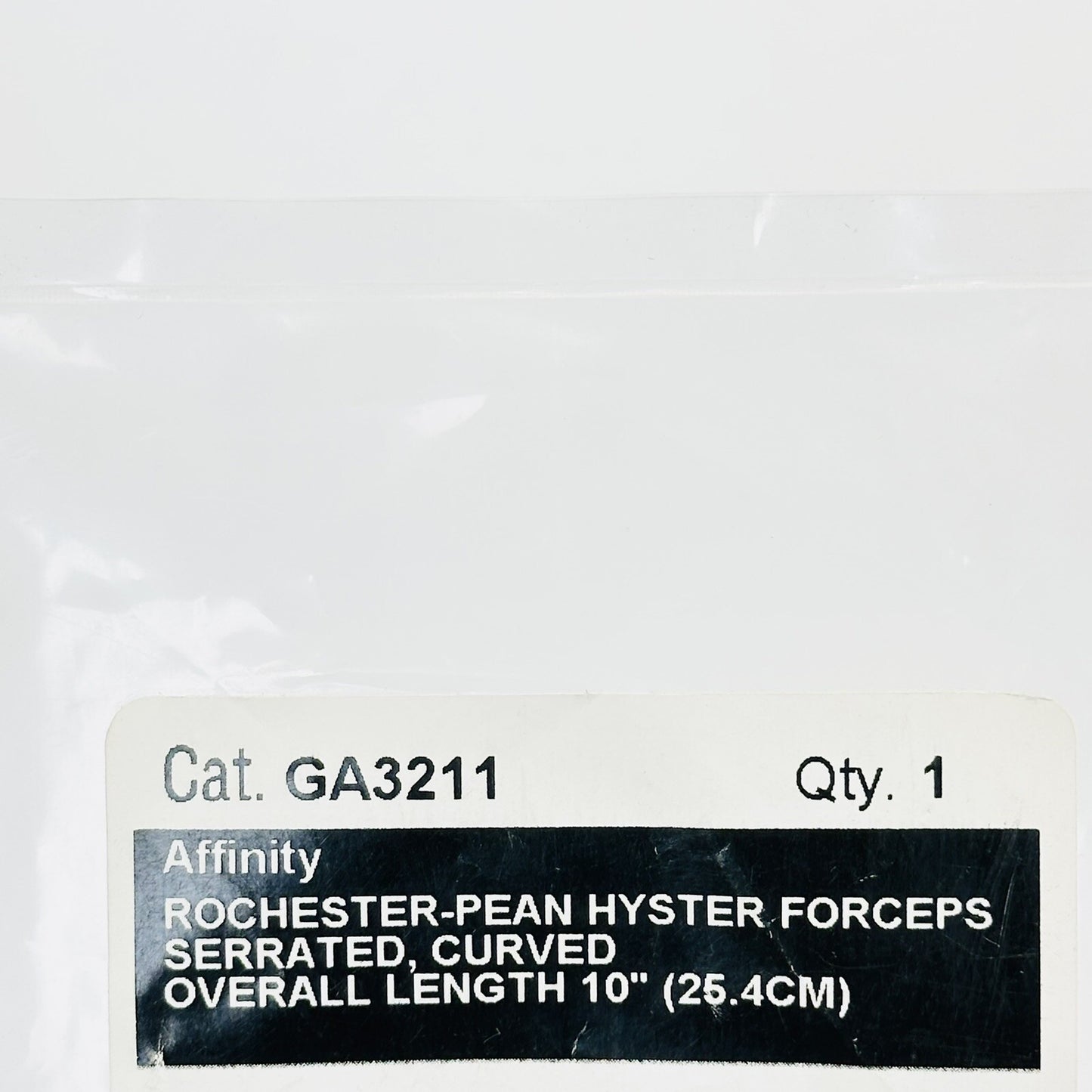 CAREFUSION GA3211 Affinity Rochester-Pean Hyster Forceps Serrated, Curved 25.4cm