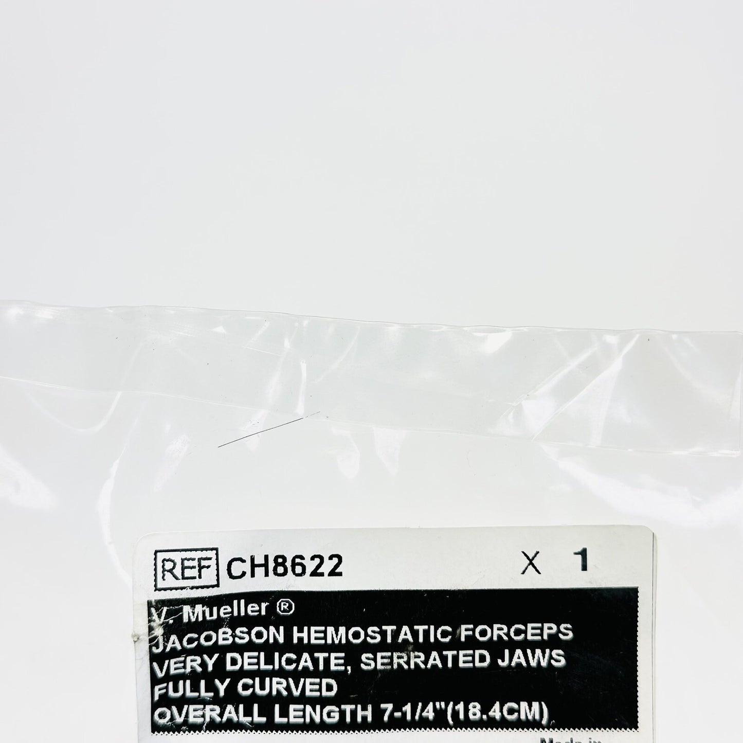 V.MUELLER CH8622 Jacobson Hemostatic Forceps Very Delicate,Serrated Jaws, 18.4cm