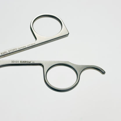 K STORZ 34310DZ CLICKLINE Forceps Insert W/ 33300 & 33121 CLICKLINE HANDLE