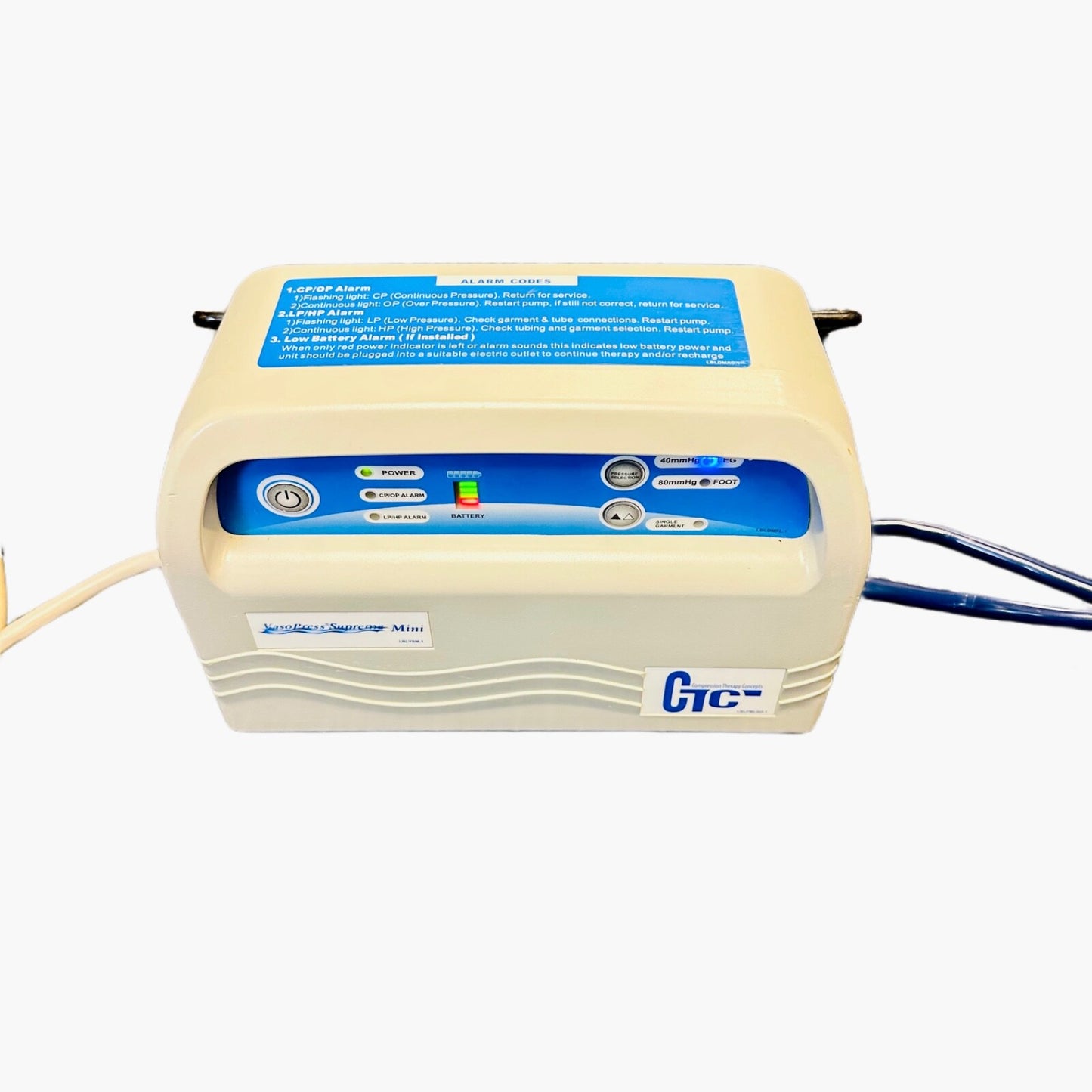 VasoPress VP500DM Mini Supreme DVT Pump with Tubing