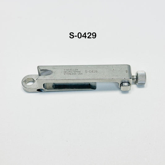 V. Mueller S-0429 Adjustable Lumbar Retractor Blade Holder  Instrument