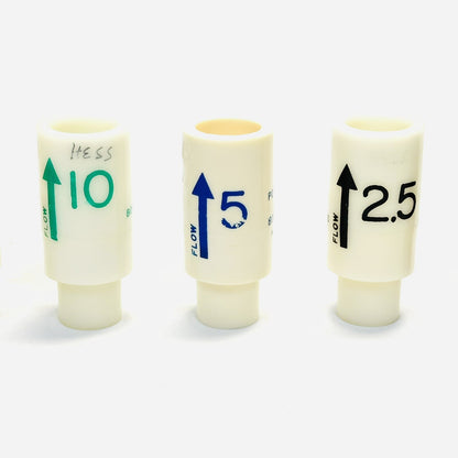 Boehringer positive expiratory pressure valve 4801 Set Of 2.5 / 5 / 10 & 15 Flow