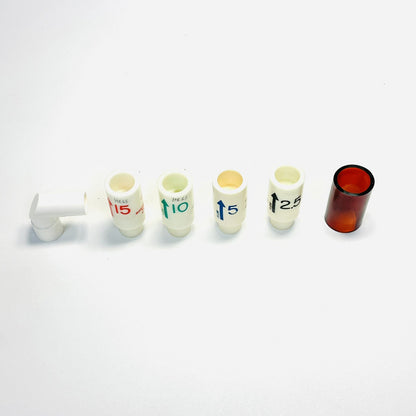 Boehringer positive expiratory pressure valve 4801 Set Of 2.5 / 5 / 10 & 15 Flow