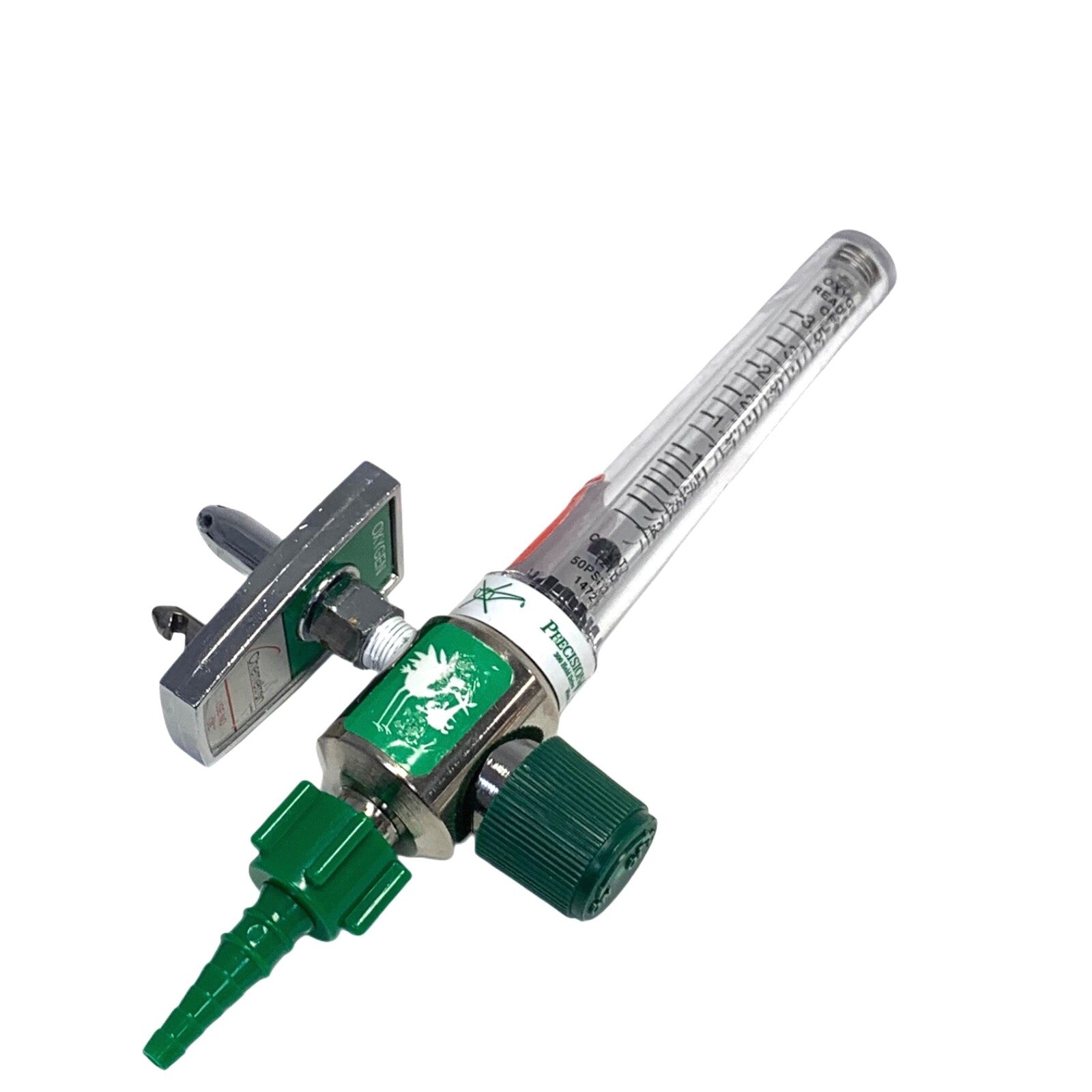 Precision Medical , Model 1MFA Oxygen Flowmeter w/ Male Fitting Attach ...