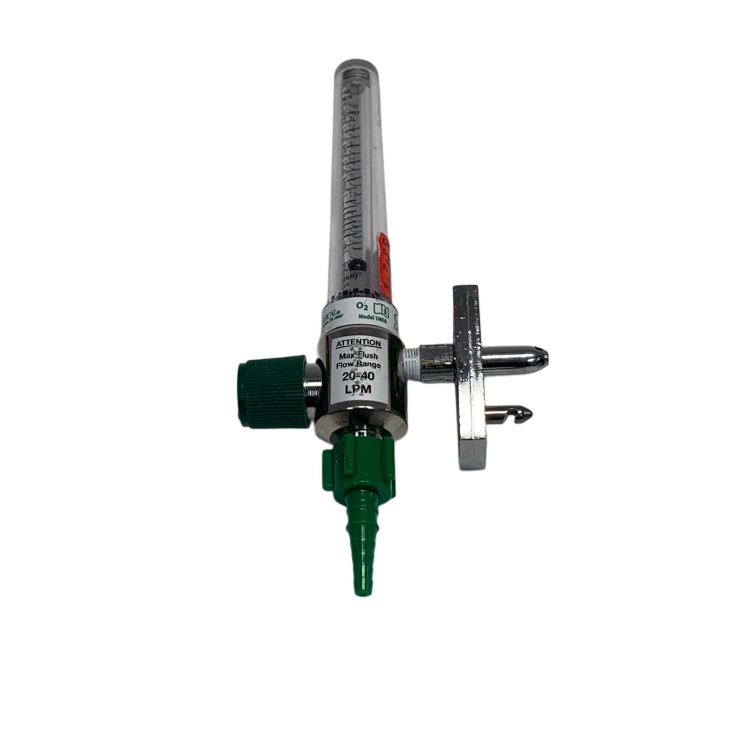 Precision Medical , Model 1MFA Oxygen Flowmeter w/ Male Fitting Attachment