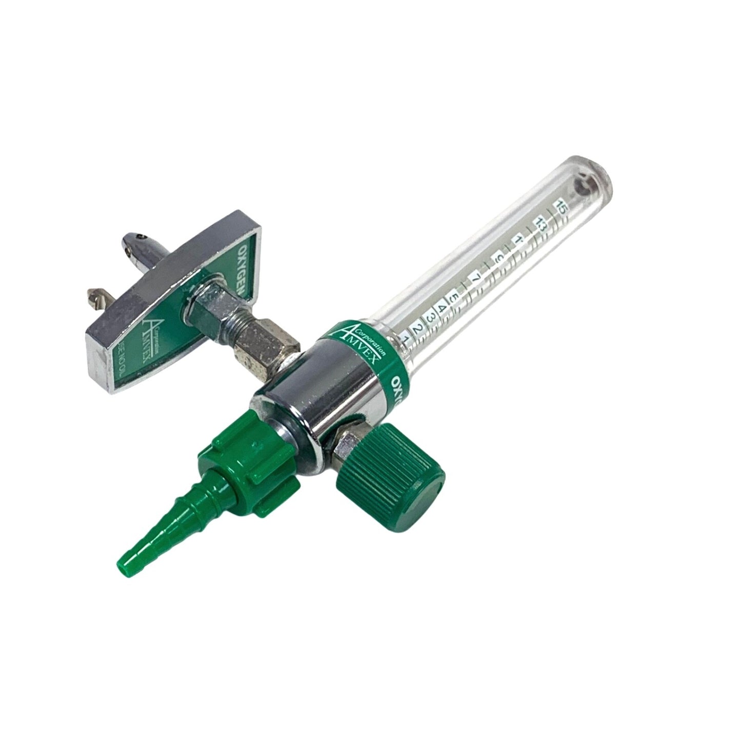 Amvex Corporation Oxygen Flowmeter w/ Male Attachment